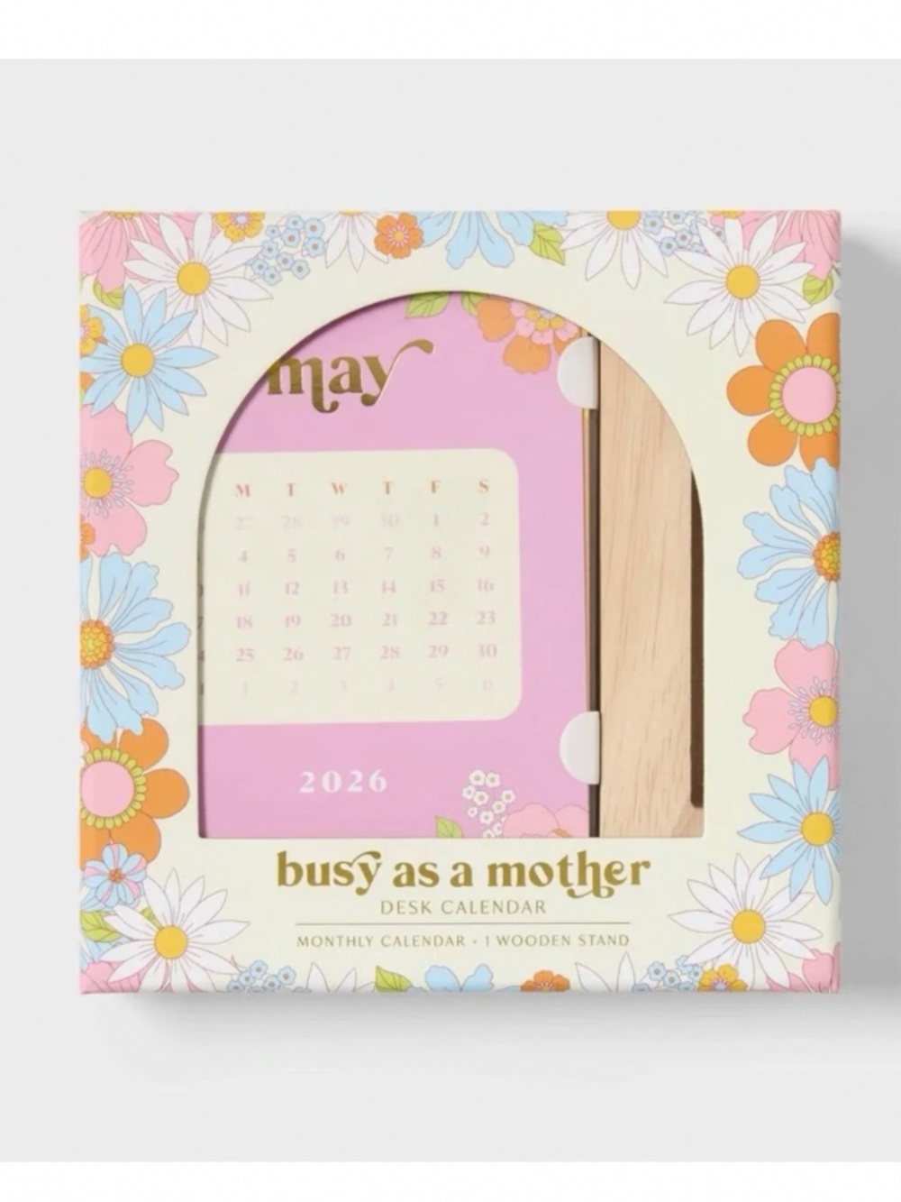 Mother's nwt Day 2026-2027 Desktop Calendar 6.42"x6.3"